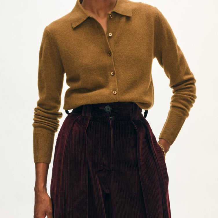 Cashmere Collared Cardigan