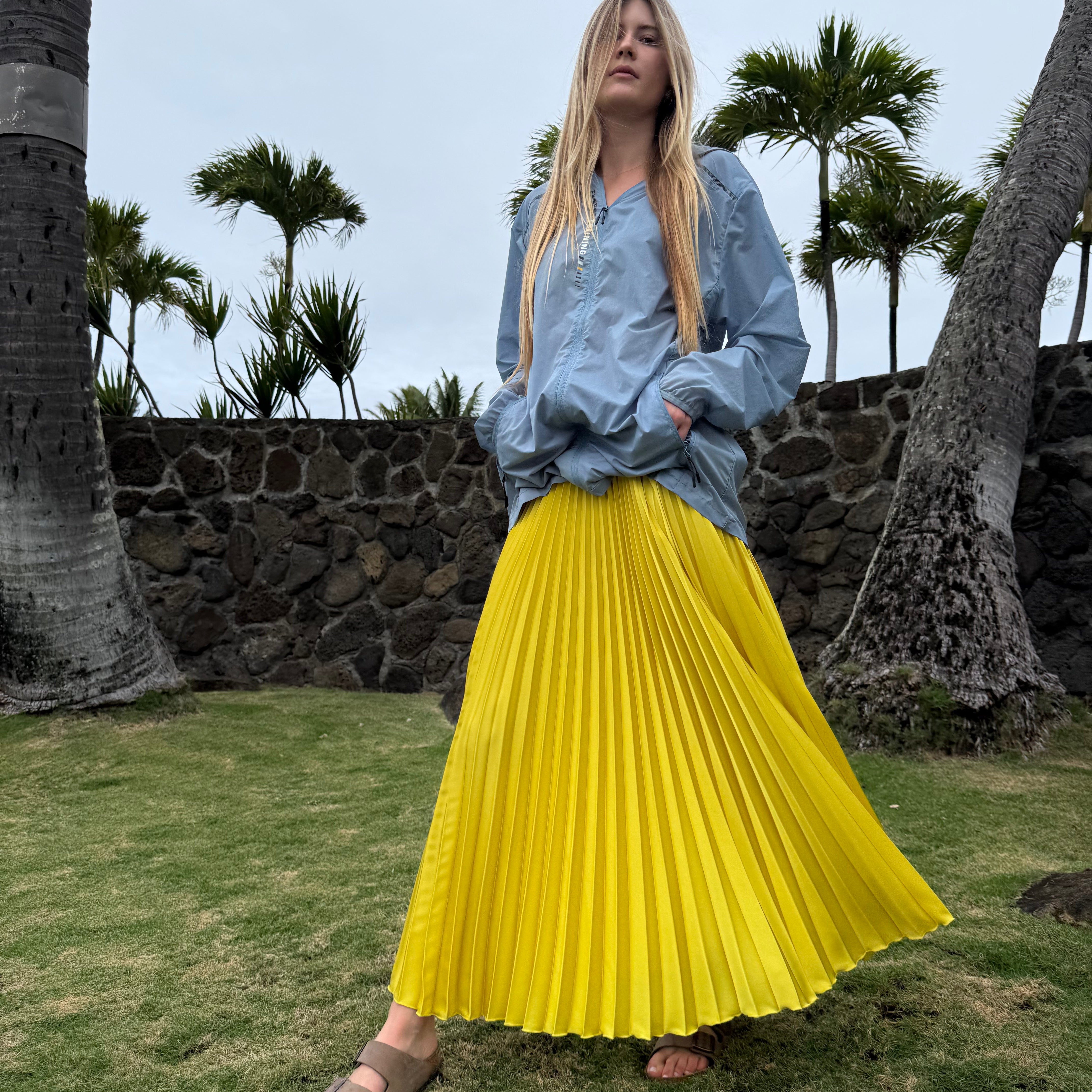 Classic Satin Midi Skirt