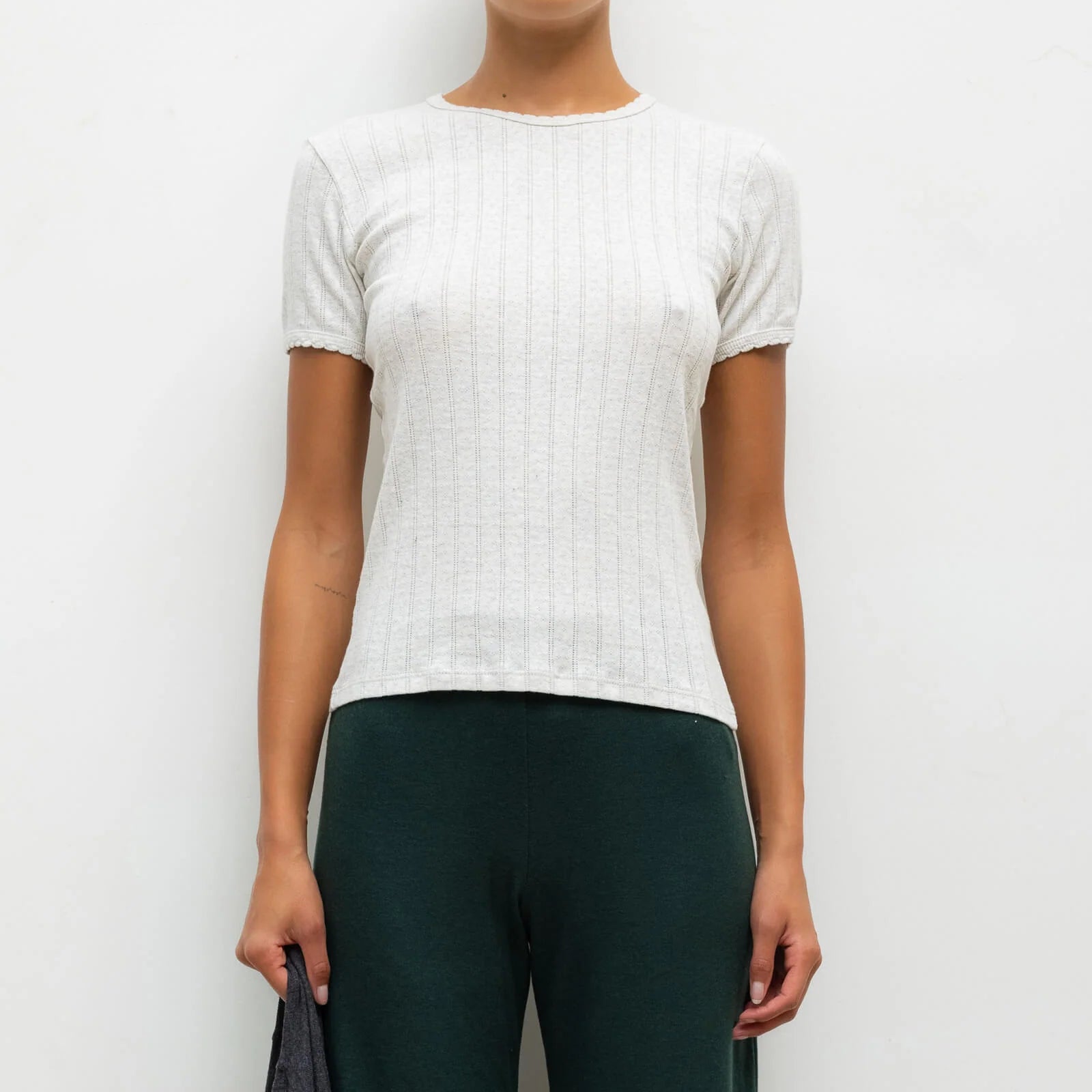 Pointelle Slim Fit Tee