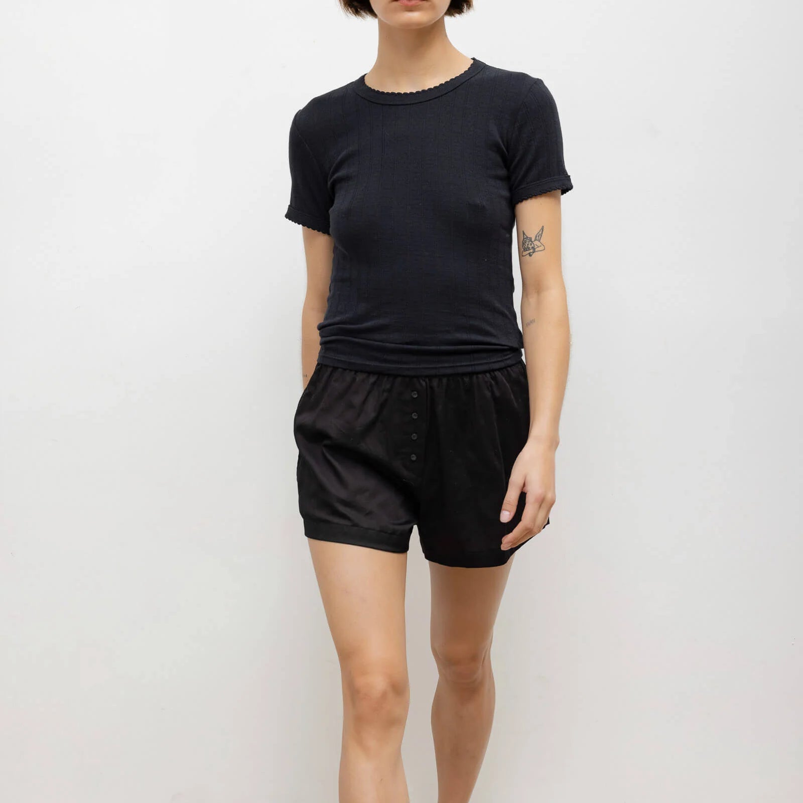 Pointelle Slim Fit Tee
