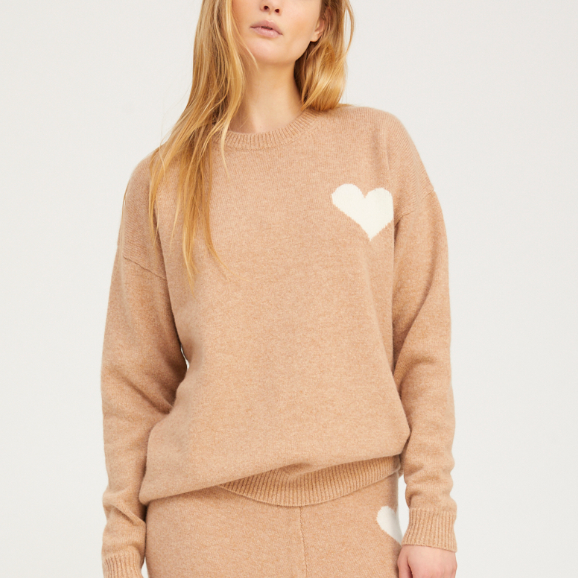 Heart Logo Cashmere Sweater