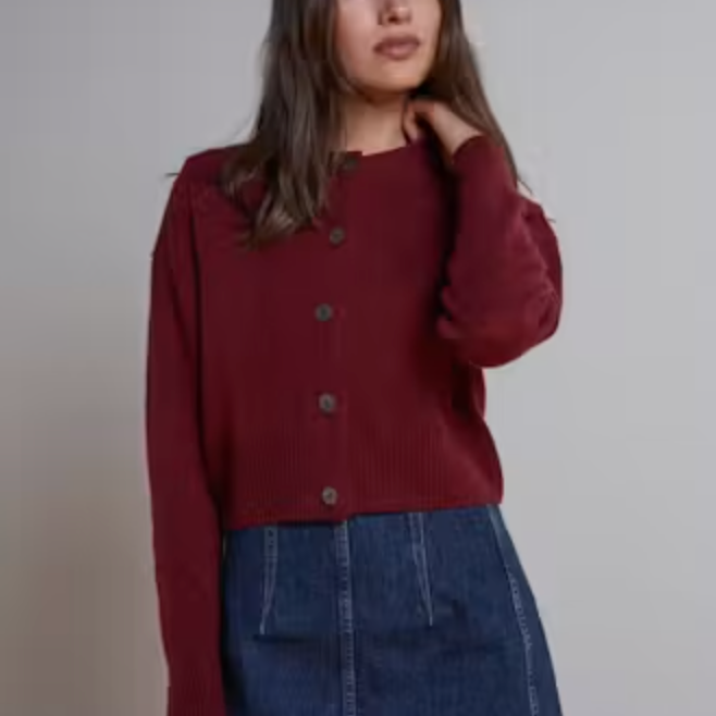 Cashmere Cropped Cardigan