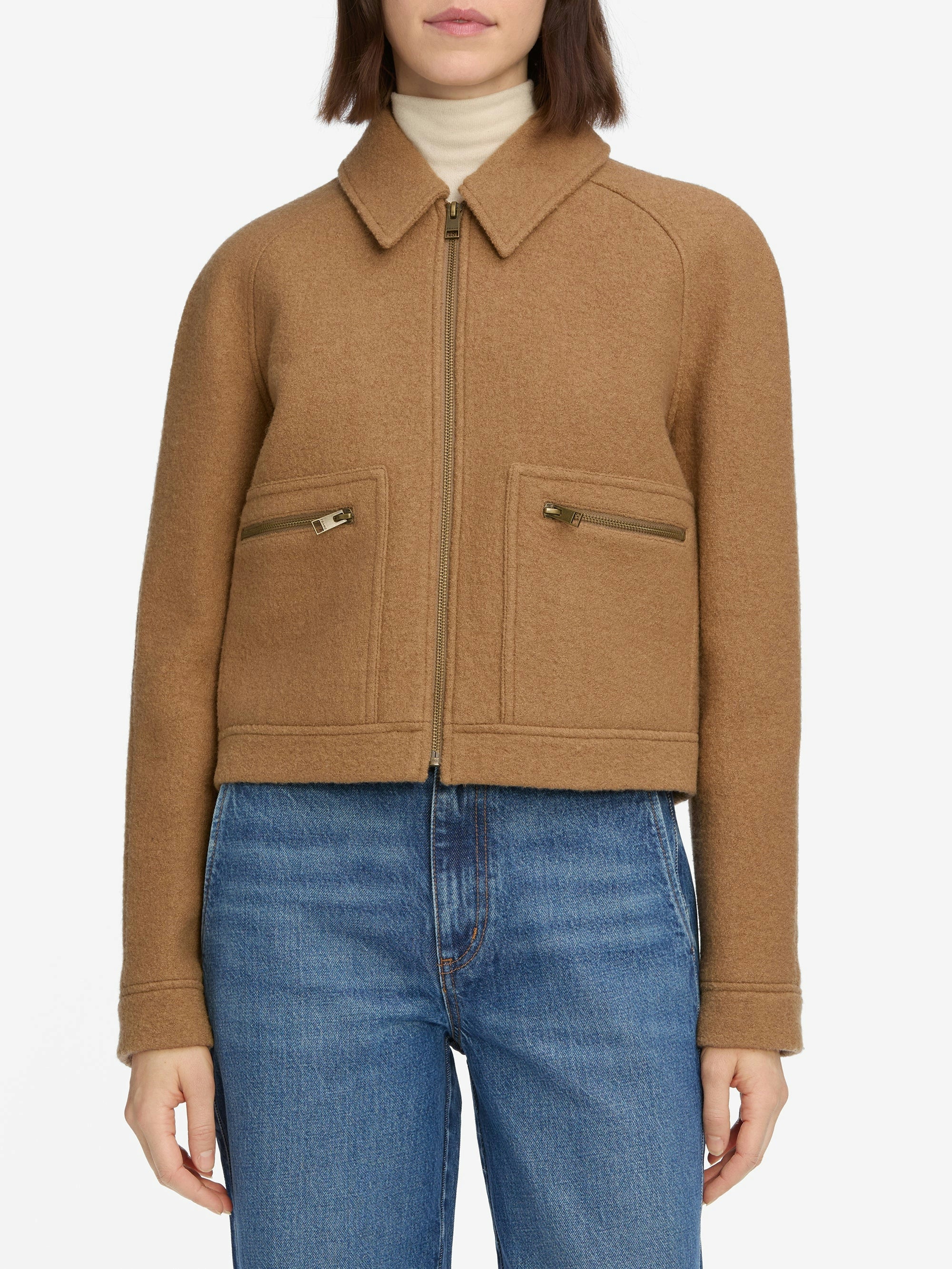 【REMI RELIEF】SUEDE LIKE RAGLAN ZIPJACKET REMI RELIEF SUEDE LIKE RAGLAN ZIP JACKET