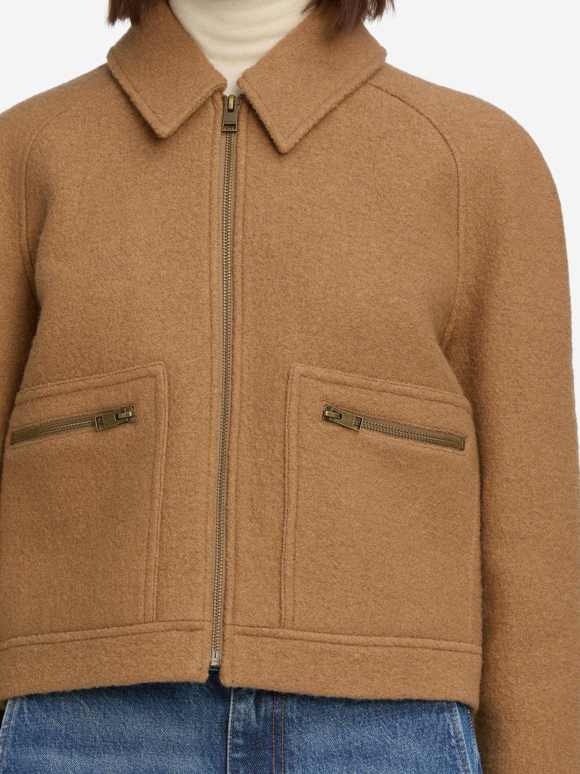 【REMI RELIEF】SUEDE LIKE RAGLAN ZIPJACKET REMI RELIEF SUEDE-LIKE RAGLAN ZIP JACKET Parka