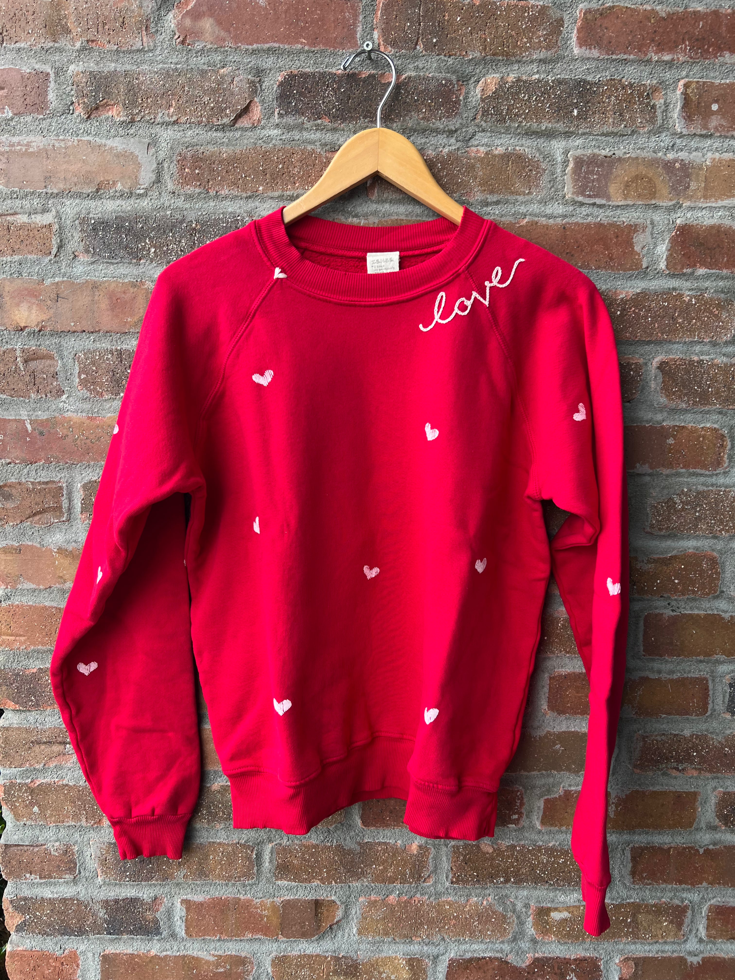 Love Embroidered Sweatshirt