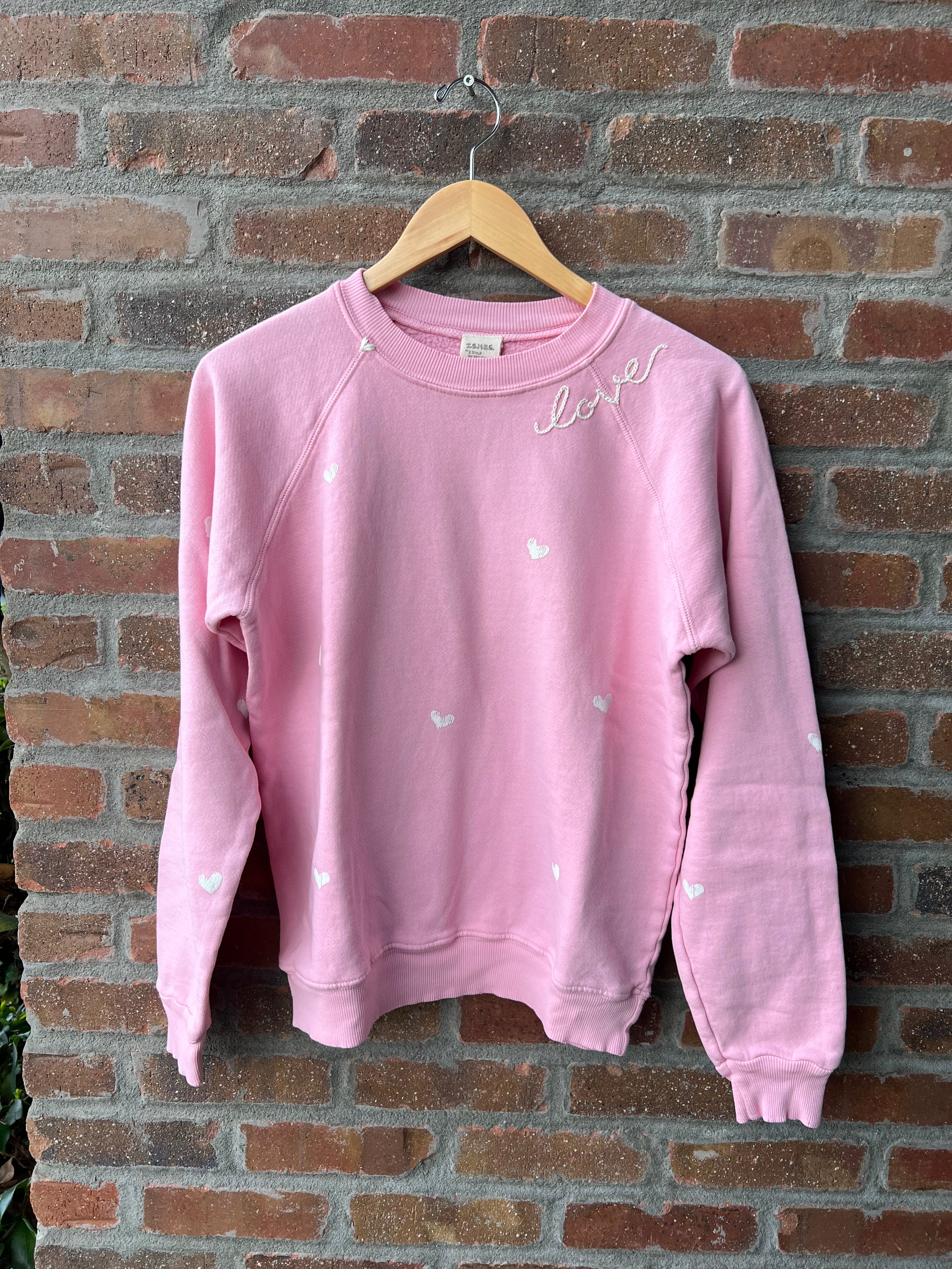 Love Embroidered Sweatshirt